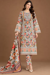 Printed 3-PC DRESS