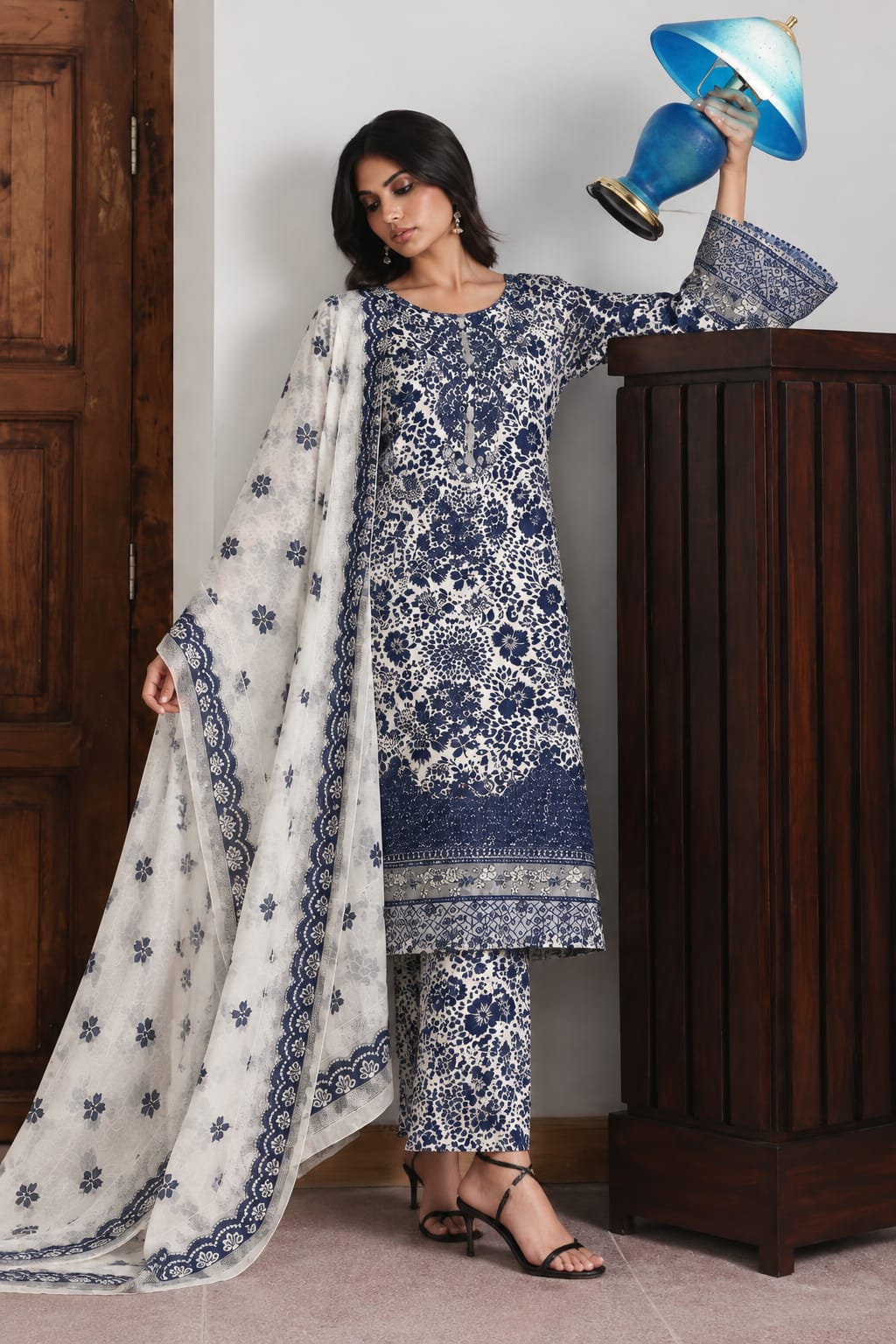 Printed 3-PC DRESS
