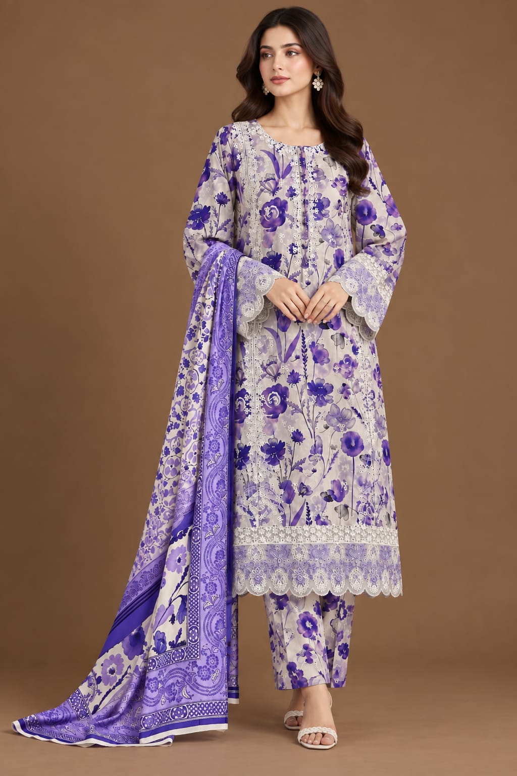 Printed 3-PC DRESS